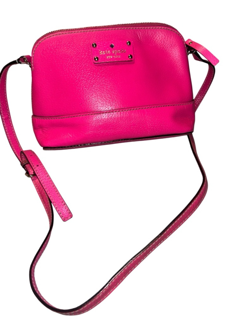 kate spade Hot Pink Leather Crossbody Bag